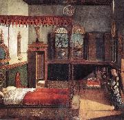 CARPACCIO, Vittore The Dream of St Ursula  dfg painting